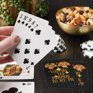 DU BIST DER PUMPKIN MEINES PIE-Erntedanks Spielkarten