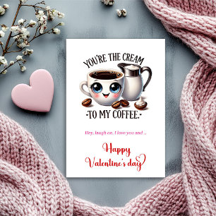 Du bist der Rahm zu meinem Kaffee, ich liebe dich, Feiertagskarte