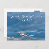 Du bist der richtige Platz in der Postkarte meines (Vorne/Hinten)