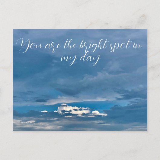 Du bist der richtige Platz in der Postkarte meines (Vorderseite)