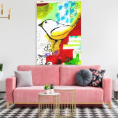 Du bist der schlechteste Nachbar Leinwanddruck (Insitu (Wohnzimmer))