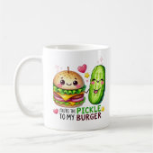 "Du bist der Schleicher zu meinem BURGER - Funny V Kaffeetasse (Links)