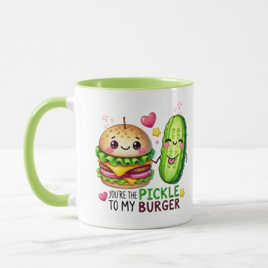 Du bist der Schleicher zu meinem BURGER" Funny Val Tasse (Links)