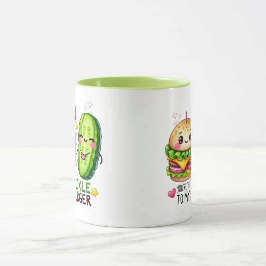 Du bist der Schleicher zu meinem BURGER" Funny Val Tasse (Zentrum)