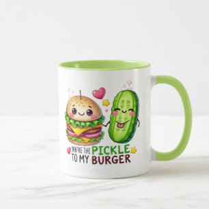 Du bist der Schleicher zu meinem BURGER" Funny Val Tasse