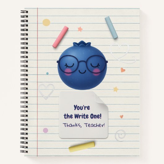 Du bist der Schreibe! - Niedliche Lehrerbewertung Notizblock (Vorderseite)