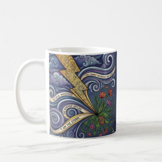 Du bist der Sturm Personalisierter Kaffeebecher Kaffeetasse (Links)