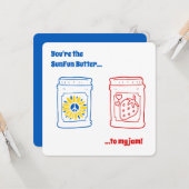 Du bist der SunFun Butter zu meinem Stau! Karte (Vorderseite/Rückseite Beispiel)