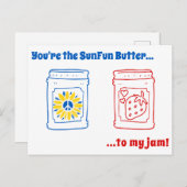Du bist der SunFun Butter zu meinem Stau! Postkart Postkarte (Vorne/Hinten)