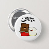 Du bist der süßeste Funny Snack Pun Button (Vorne & Hinten)