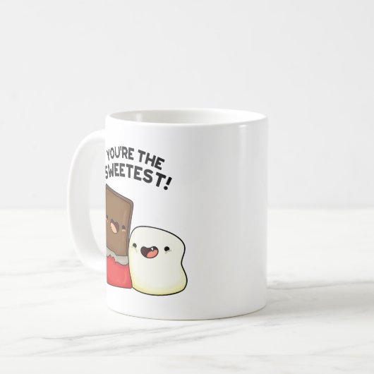 Du bist der süßeste Funny Snack Pun Kaffeetasse (Vorderseite Links)
