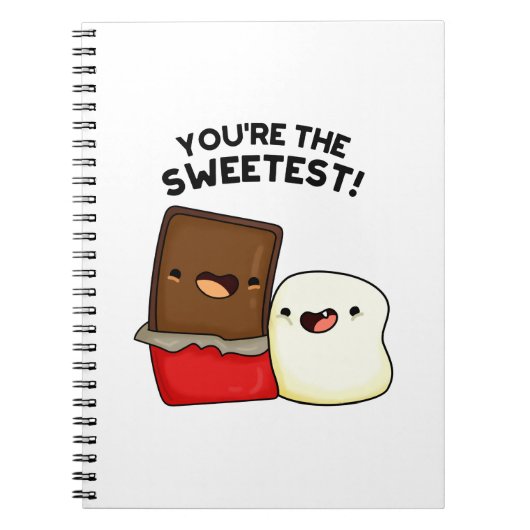 Du bist der süßeste Funny Snack Pun Notizblock (Vorderseite)
