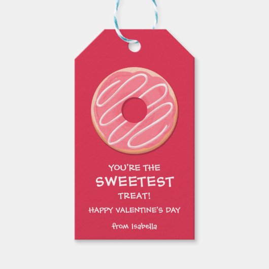 Du bist der süßeste Valentinstag Geschenkanhänger (Vorderseite)