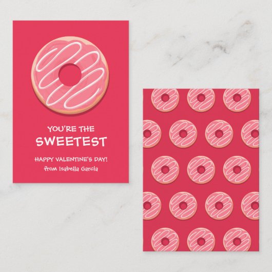 Du bist der süßeste Valentinstag Mitteilungskarte (Vorne/Hinten)