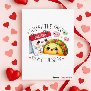 Du bist der Taco zu meinem Dienstag Funny Valentin Feiertagskarte