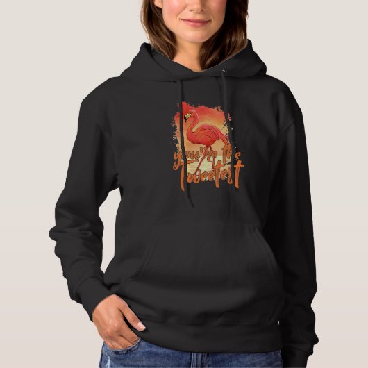 Du bist der trotzigste Flamingo Beach Bird 1 Hoodie (Vorderseite)