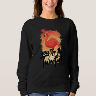 Du bist der trotzigste Flamingo Beach Bird Sweatshirt