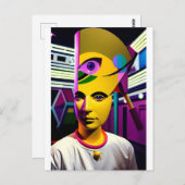 Du bist der Weiße Postkarte (Vorne/Hinten)