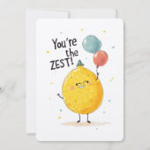 Du bist der ZEST! | Den Spaß und den Geschmack aus Einladung (Vorderseite)