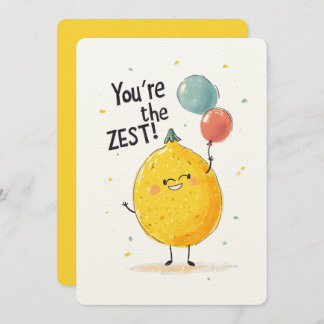 Du bist der ZEST! | Den Spaß und den Geschmack aus Einladung