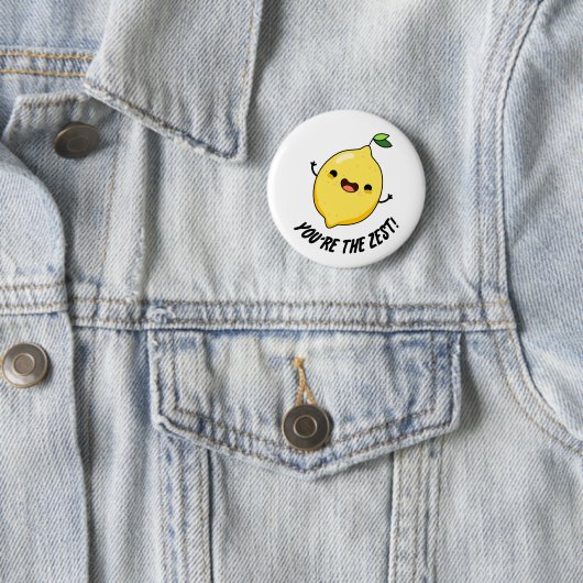 Du bist der Zest Funny Lemon Pun Button (Beispiel)