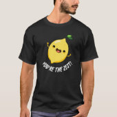 Du bist der Zest Funny Lemon Pun Dark BG T-Shirt (Vorderseite)