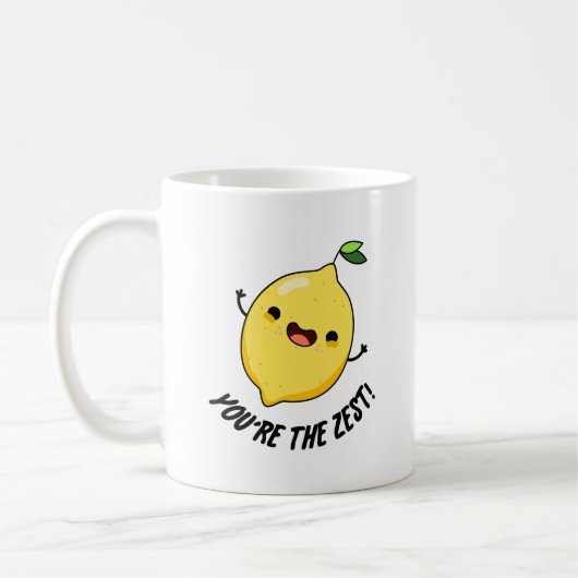 Du bist der Zest Funny Lemon Pun Kaffeetasse (Links)