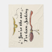 Du bist derjenige, den ich gesucht habe fleecedecke (Vorderseite)