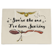 Du bist derjenige, den ich gesucht habe große geschenktüte (Vorderseite)