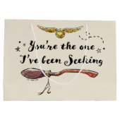 Du bist derjenige, den ich gesucht habe große geschenktüte (Rückseite)