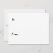 Du bist derjenige, den ich gesucht habe mitteilungskarte (Rückseite)