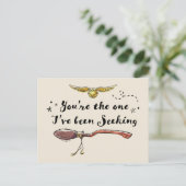 Du bist derjenige, den ich gesucht habe postkarte (Stehend Vorderseite)