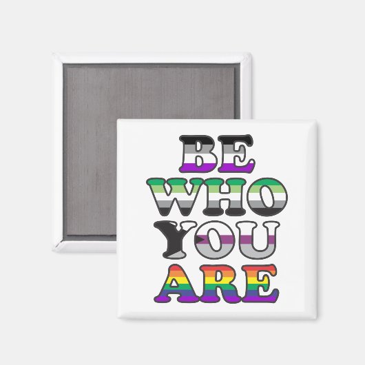 Du bist derjenige, der du bist magnet (Vorderseite/Rückseite)