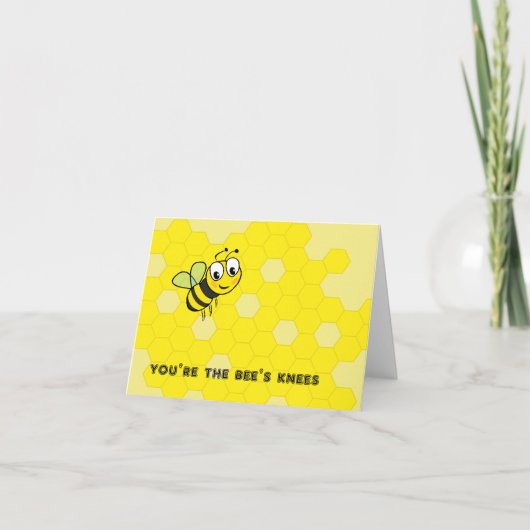 Du bist die Bees Knees Note Card (Vorderseite)