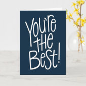 Du bist die beste Danksagkarte Karte (Gelbe Blume)