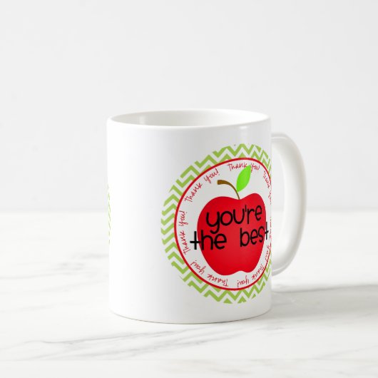 Du bist die Beste Kaffeetasse (VorderseiteRechts)