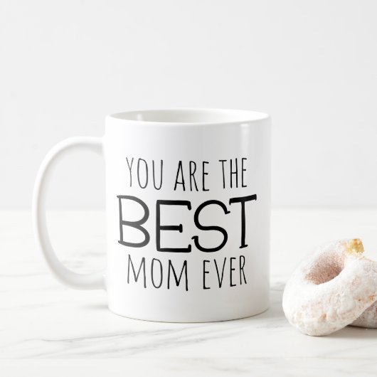 Du bist die beste Mama aller Zeiten Kaffeetasse (Mit Donut)