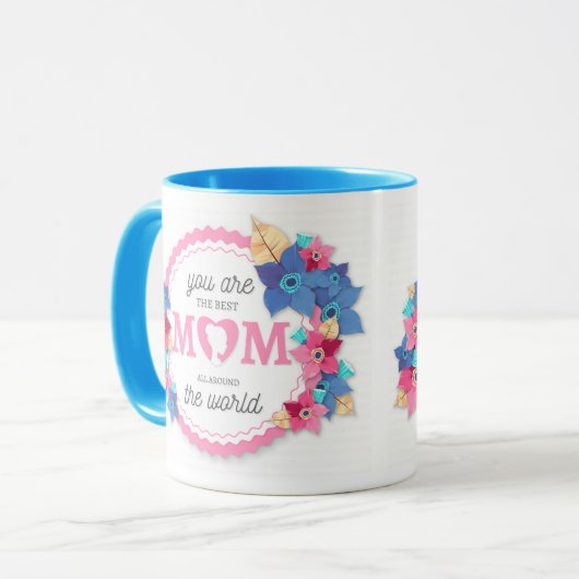 Du bist die beste Mama im Weltkaffee Tasse (Vorderseite Links)