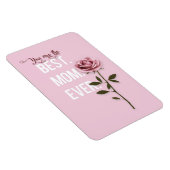 Du bist die beste Mama je Muttertag Rosa Rose Magnet (Rechte Seite)