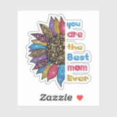 Du bist die beste Mutter aller Zeiten Aufkleber (Blatt)