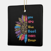 Du bist die beste Mutter aller Zeiten Keramikornament (Links)