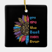 Du bist die beste Mutter aller Zeiten Keramikornament (Vorderseite)