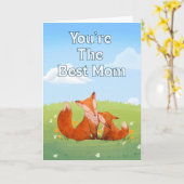 Du bist die beste Mutter Muttertag Karte (Gelbe Blume)