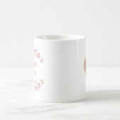 "Du bist die beste Mutter" Süße rosa florale Tasse (Mittel)
