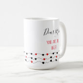 Du bist die Beste | Muttertag Kaffeetasse (VorderseiteRechts)