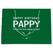 Du bist die beste Pappy von Par Birthday Geschenkt Große Geschenktüte (Vorderseite)