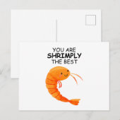 Du bist die Beste Postkarte (Vorne/Hinten)