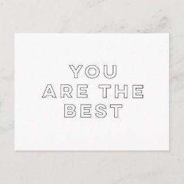 Du bist die Beste Postkarte