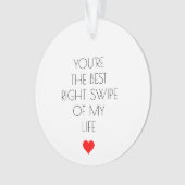 Du bist die beste Sintflut meines Lebens, Valentin Ornament (Vorderseite)