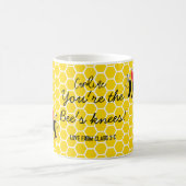 Du bist die Bienen Knees gelben Bienen Kaffee Kaffeetasse (Mittel)